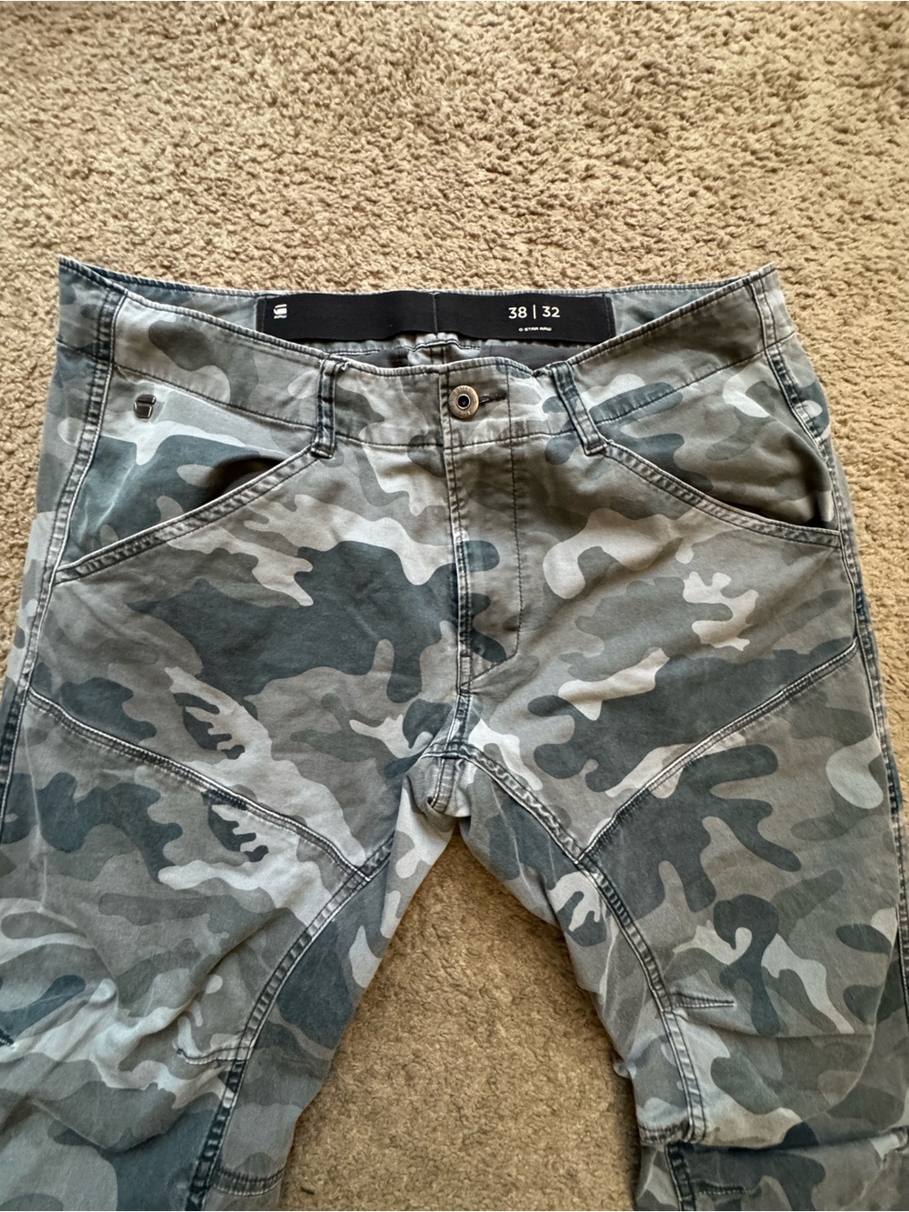 G-STAR RAW Camo Utility Pants - Gray Green Camouflage